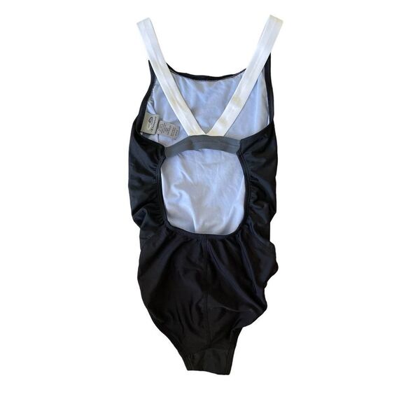 Champion Women’s One Piece Swimsuit Black White Size XS - Picture 2 of 8